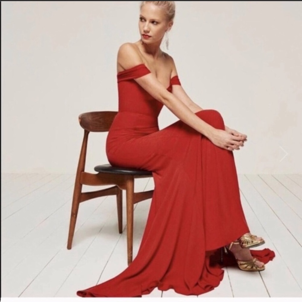 Reformation | Red Gardner Dress